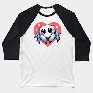 Cute adorable valentine jumping spider Baseball T-Shirt